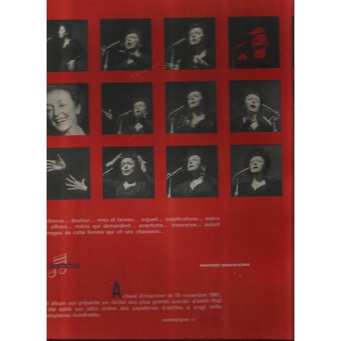  edith piaf  -  de l'accordeonniste a milord 