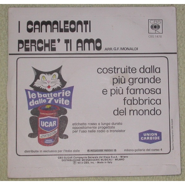 Perche ti amo by I Camaleonti,