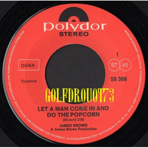Let a man come in and do the popcorn sometime by James Brown, SP with