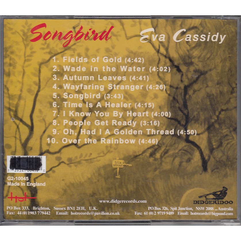 Songbird By Eva Cassidy Cd With Collector89 Ref117366358 1986