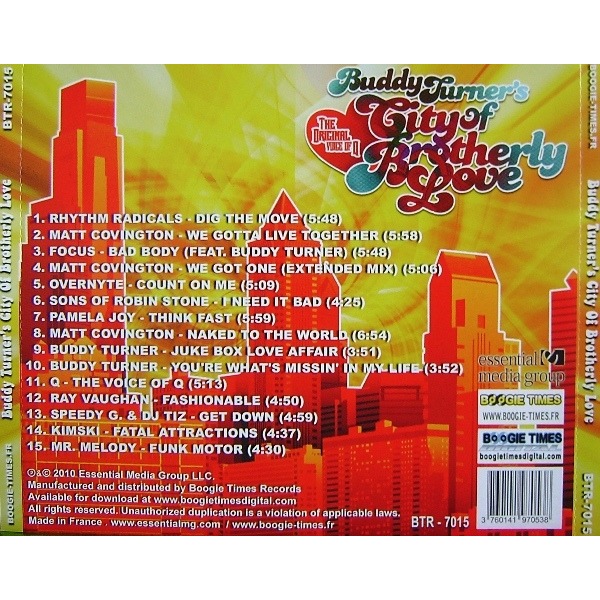  Various : Q - PAMELA JOY - OVERNYTE  -  buddy turner’s city of brotherly love 