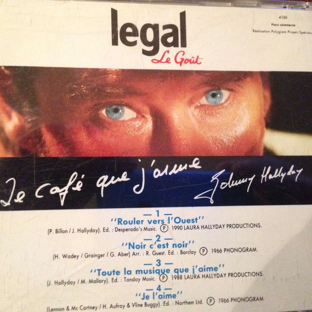 Rouler vers l'ouest cafe legal le gout promo hc de Johnny