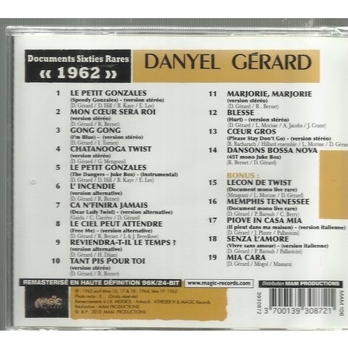  danyel gerard  -  documents sixties rares 1962 