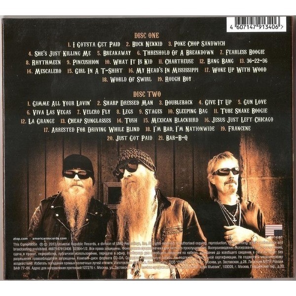 zz top greatest hits of zz top cd cover