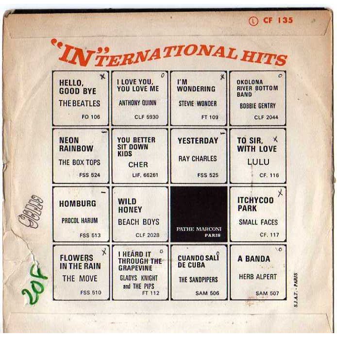 Apples and oranges / paint box de Pink Floyd, 45 RPM (SP 2 títulos) con