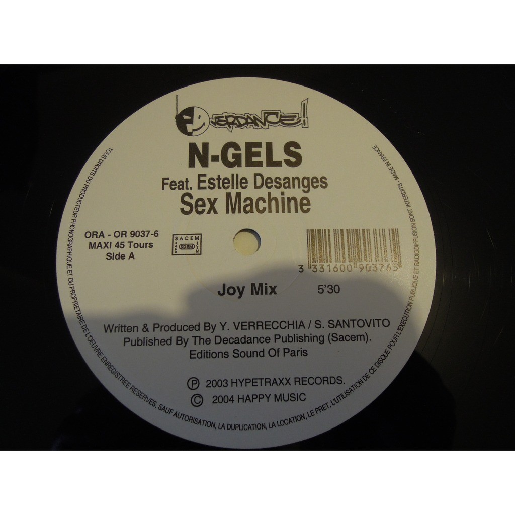 Sex machine by N Gels Feat Estelle Desanges, 12inch with pitouille -  Ref:117641754