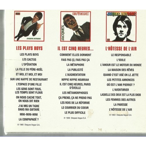  jacques dutronc  -  3 cd 