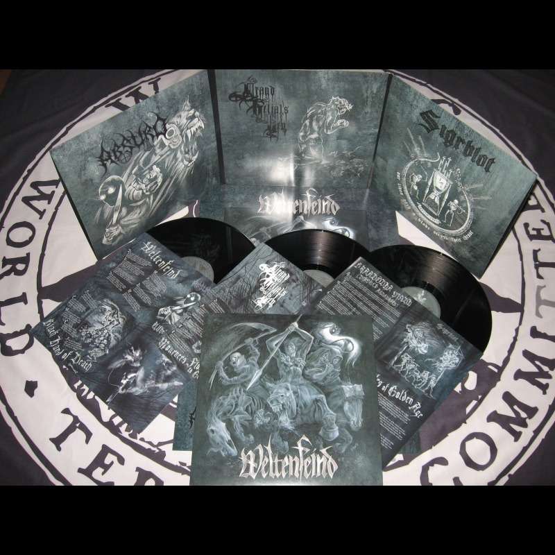 ABSURD / GRAND BELIAL'S KEY / SIGRBLOT weltenfeind, LP X 3 for