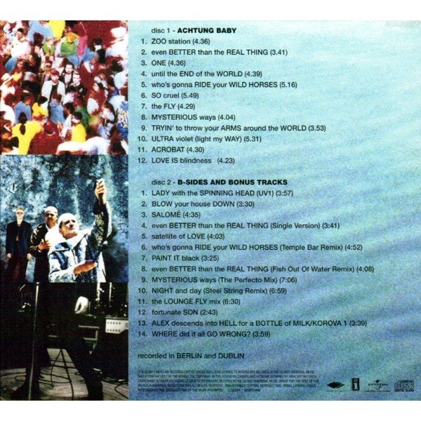 Achtung baby. 20th anniversary deluxe edition by U2, CD x 2 with ...