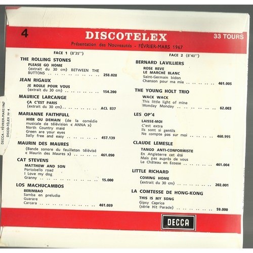  the rolling stones marianne faithfull  -  discotelex 4 