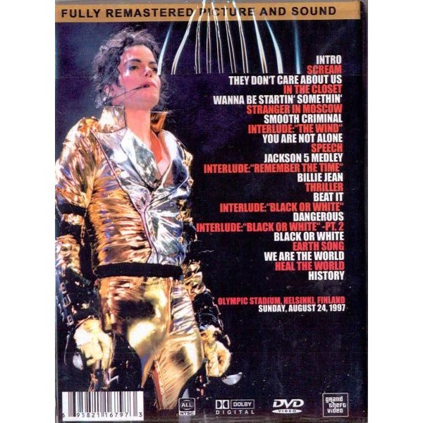 Michael Jackson Finnish History (Olympic Stadium Helsinki Finland 24.08.1997)