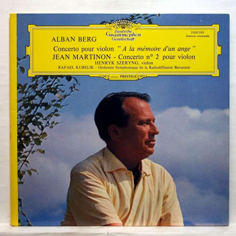 Berg violin concerto / martinon violin concerto no.2 by Henryk