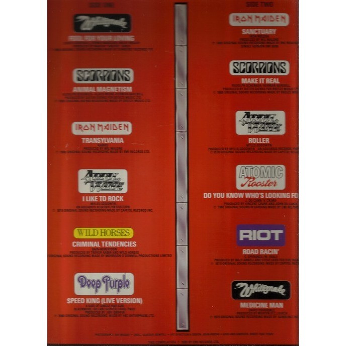  iron maiden scorpions deep purple riot  -  heavy-duty 