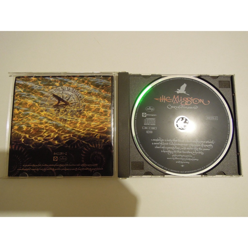 Carved in sand by The Mission, CD with pitouille - Ref:117880630