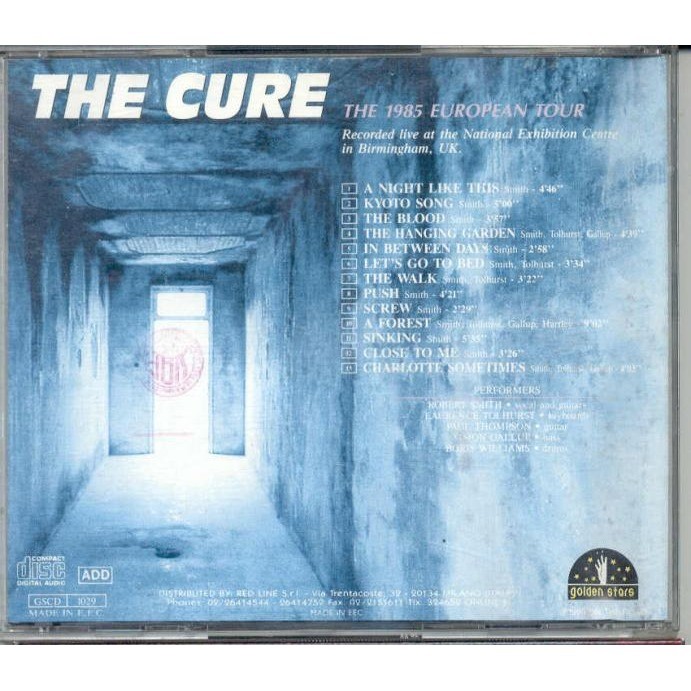 the cure The 1985 European Tour (National Exhibition Center Birmingham UK)