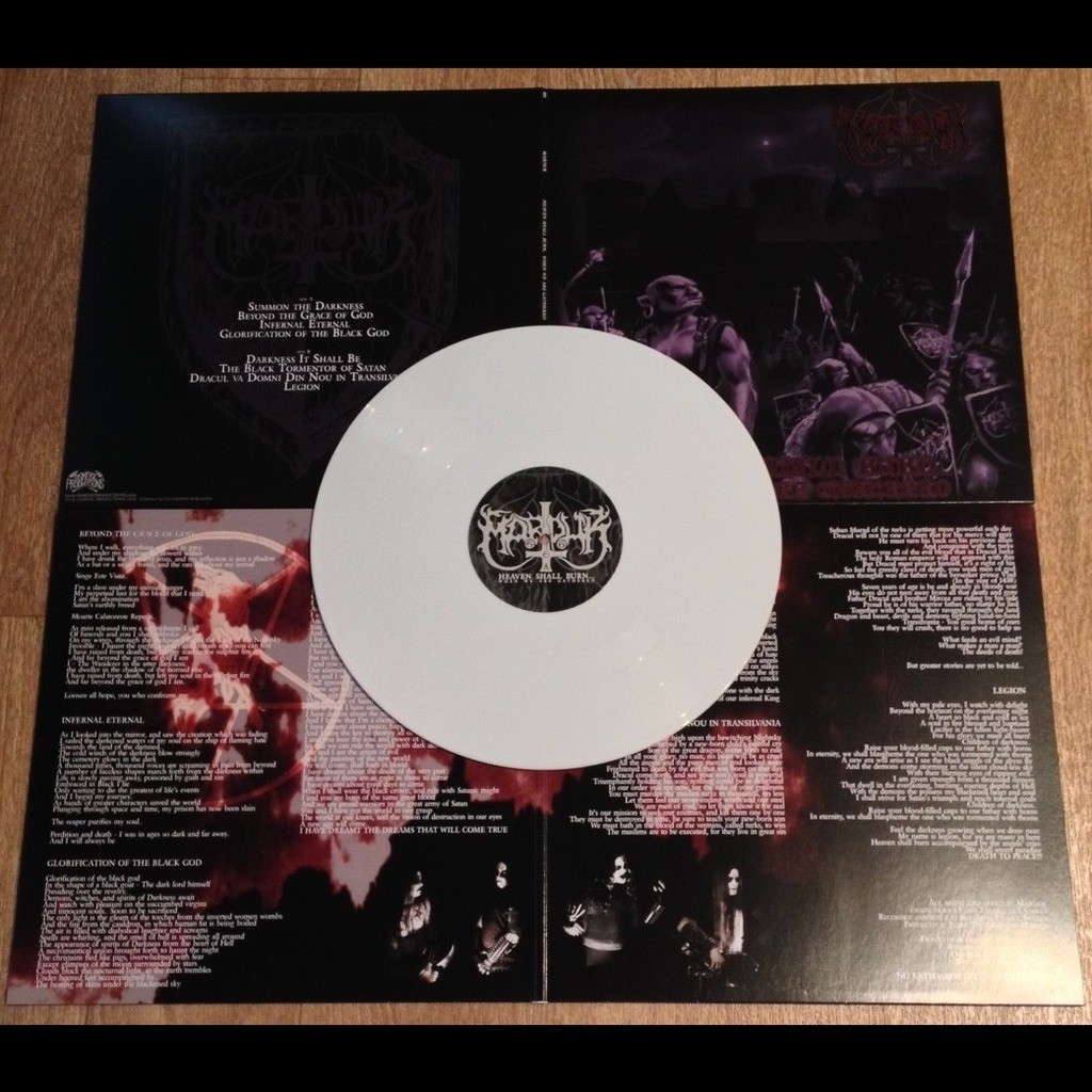 MARDUK heaven shall burn when we are gathered. white vinyl, LP GATEFOLD ...