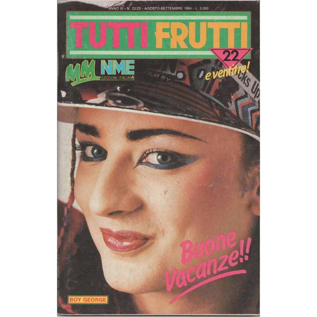 Tutti frutti (n.22/23 aug.-sept. 1984) (italian 1984 boy ...