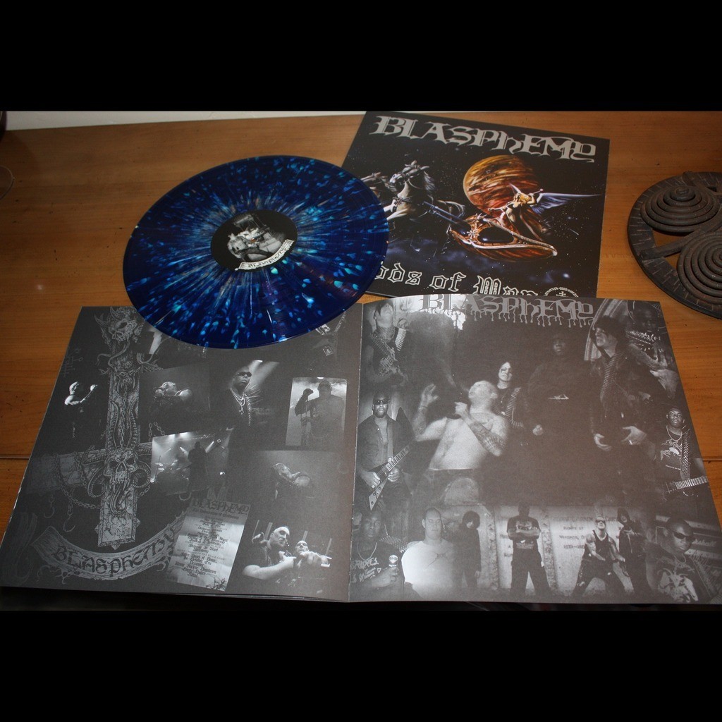 BLASPHEMY Gods of War - Blood Upon The Altar. Splatter Vinyl