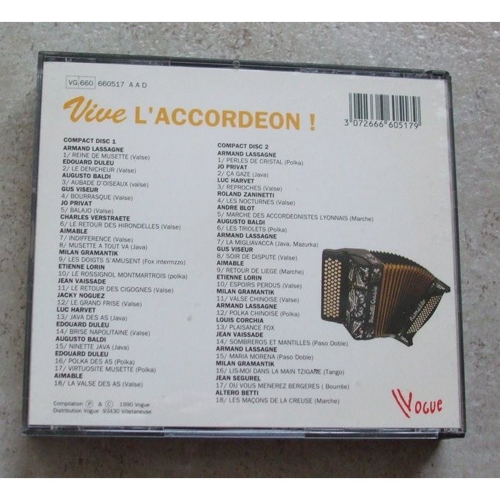 Vive l'accordéon Coffret 2 cds