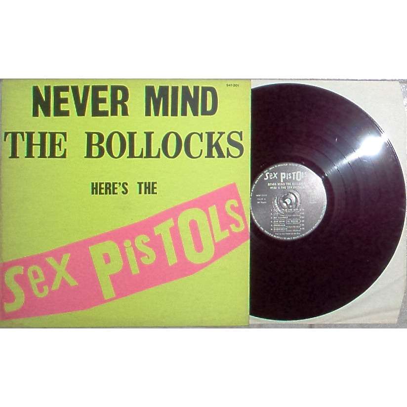 Never mind the bollocks (french 1977 original 12trk lp barclay lbl full pink back 'b' code ps