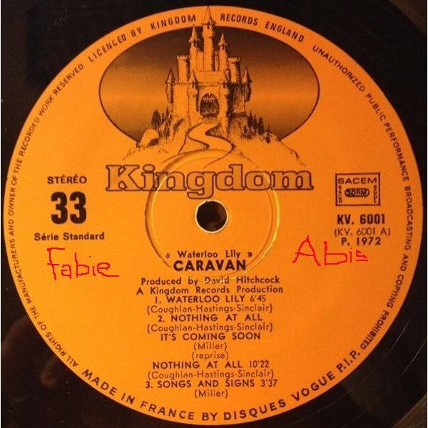 Waterloo lily (original french press 1972 gatefold sleeve) by