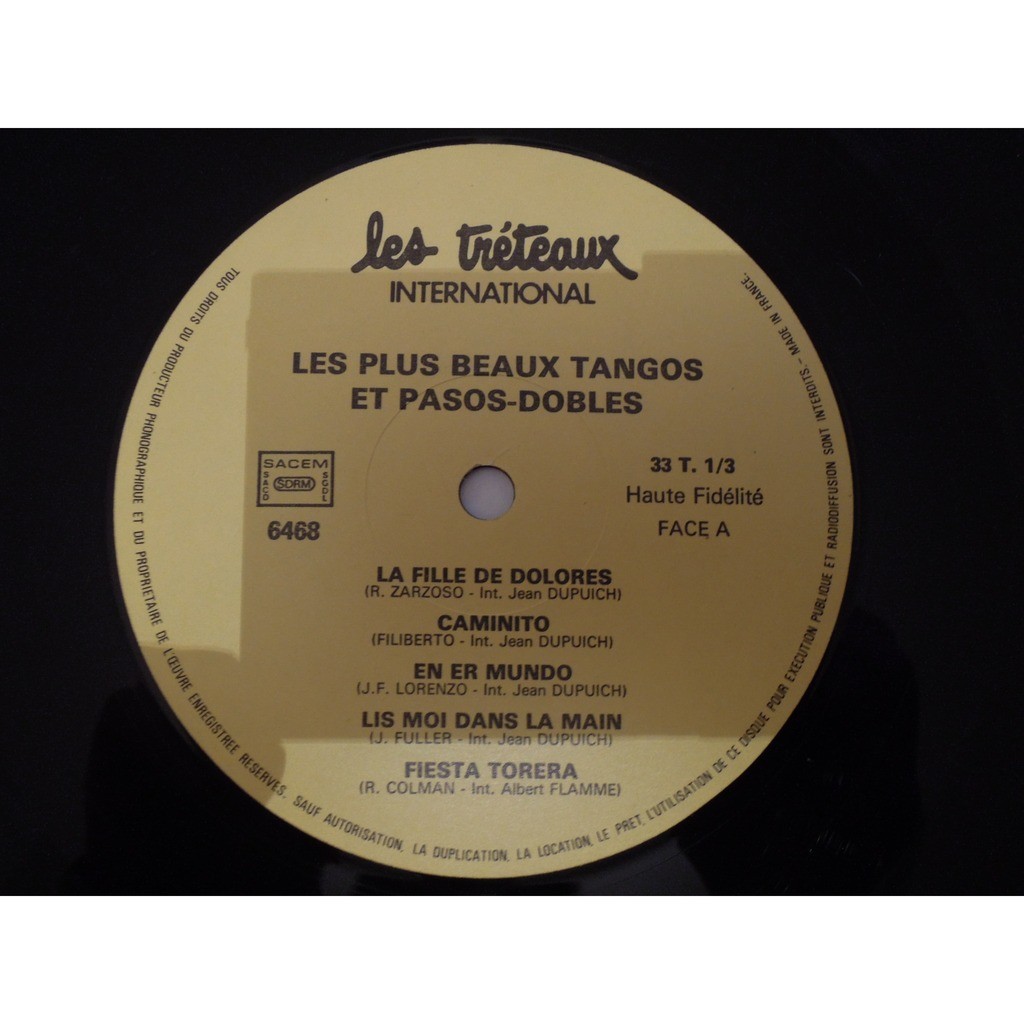Les plus beaux tangos et pasos by Pepito Calabres, LP with pitouille ...