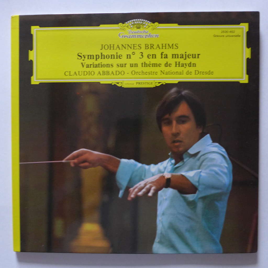 Claudio Abbado, Orchestre National de Dresde brahms - symphonie n°3 en fa majeur - variations sur un thème de haydn