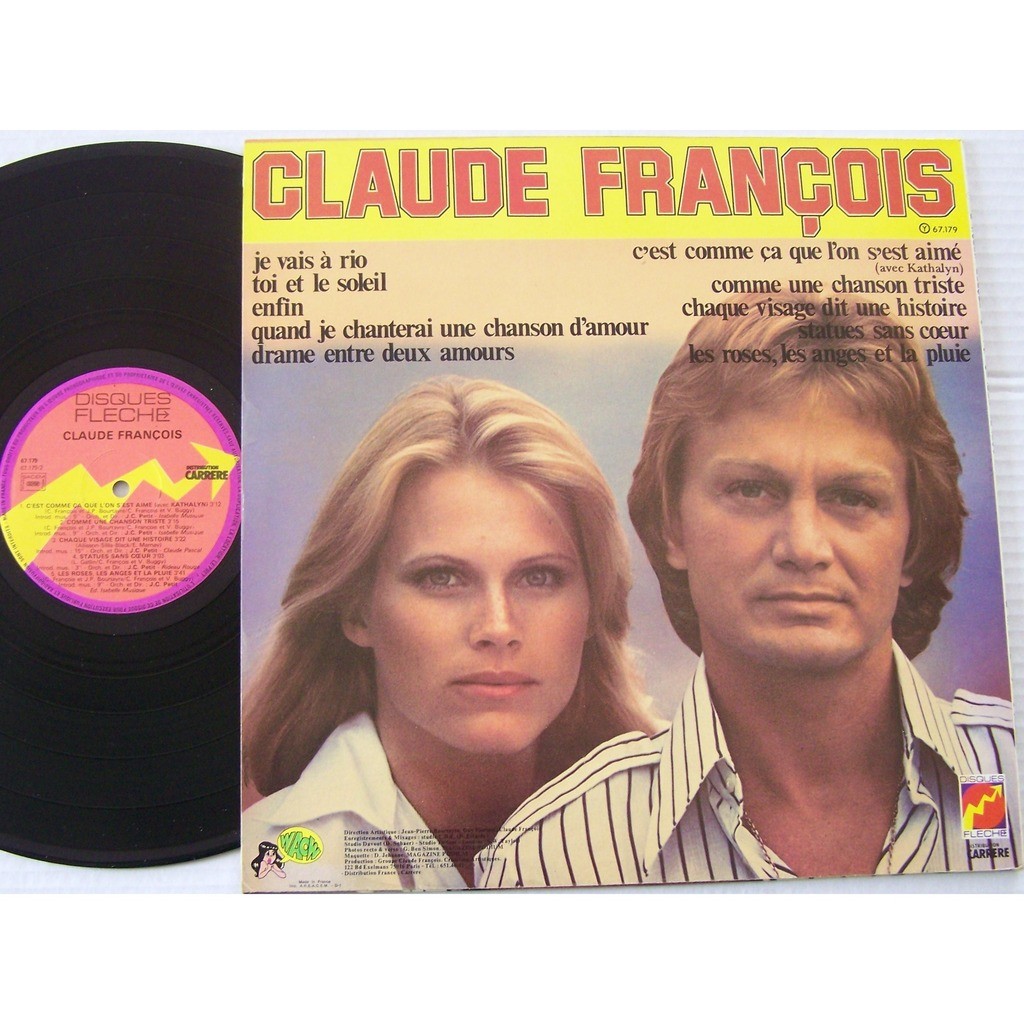 Je vais à rio de Claude François Lp Disco Collection Disque Flèche, 33T