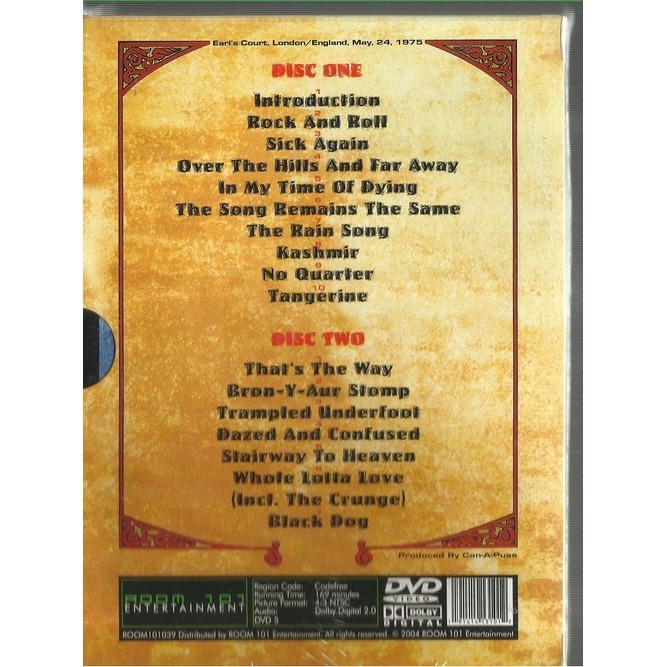  led zeppelin  -  earl's court 75 