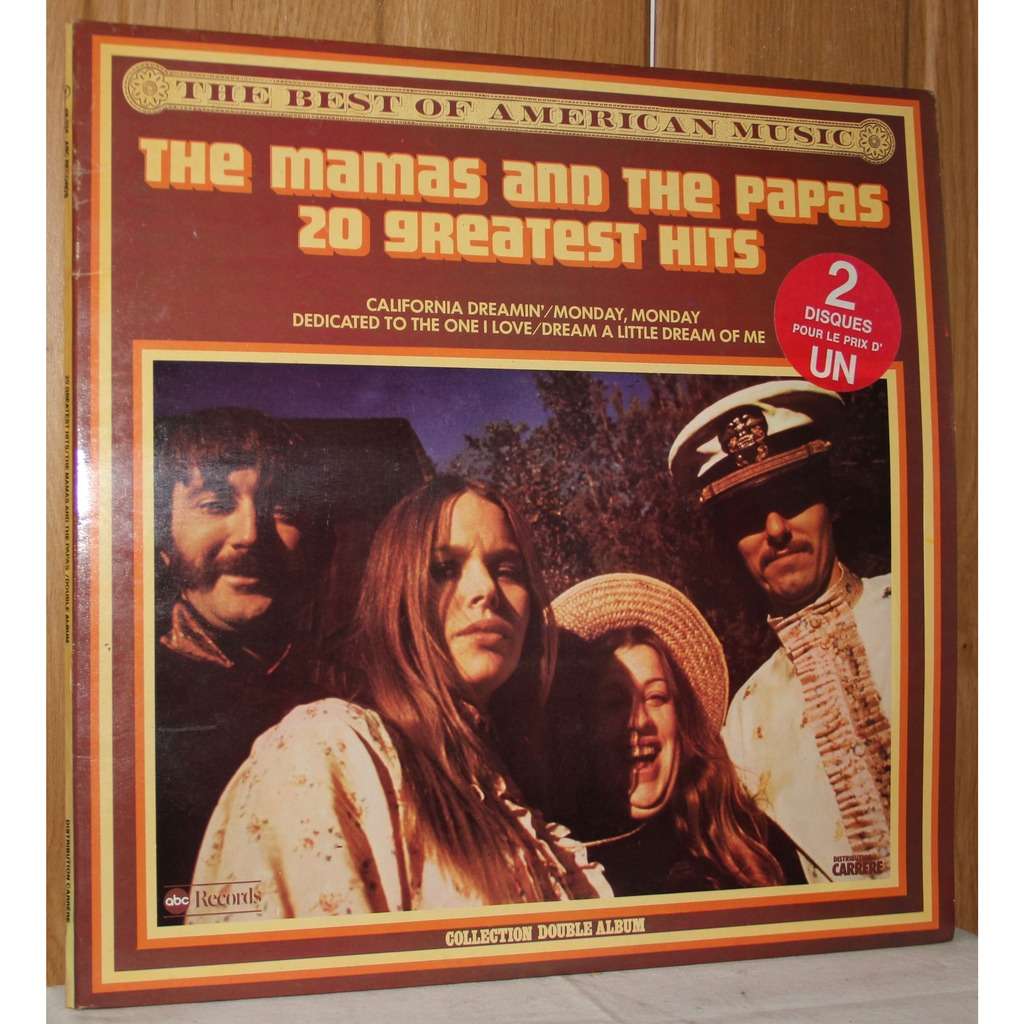 20 greatest hits by Mamas & Papas, Double LP Gatefold with dom93 Ref