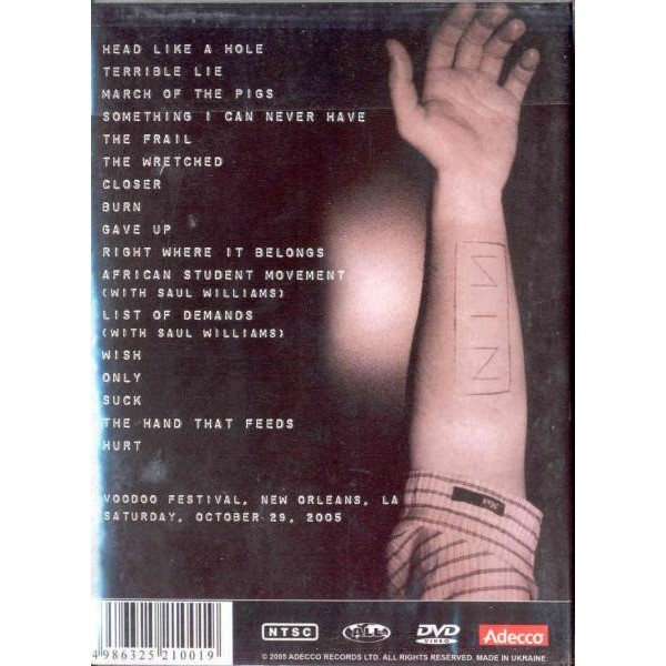 Toothful Voodooland Voodoo Festival New Orleans La 29 Oct 2005 By Nine Inch Nails Dvd With Gmvrecords Ref 118184838
