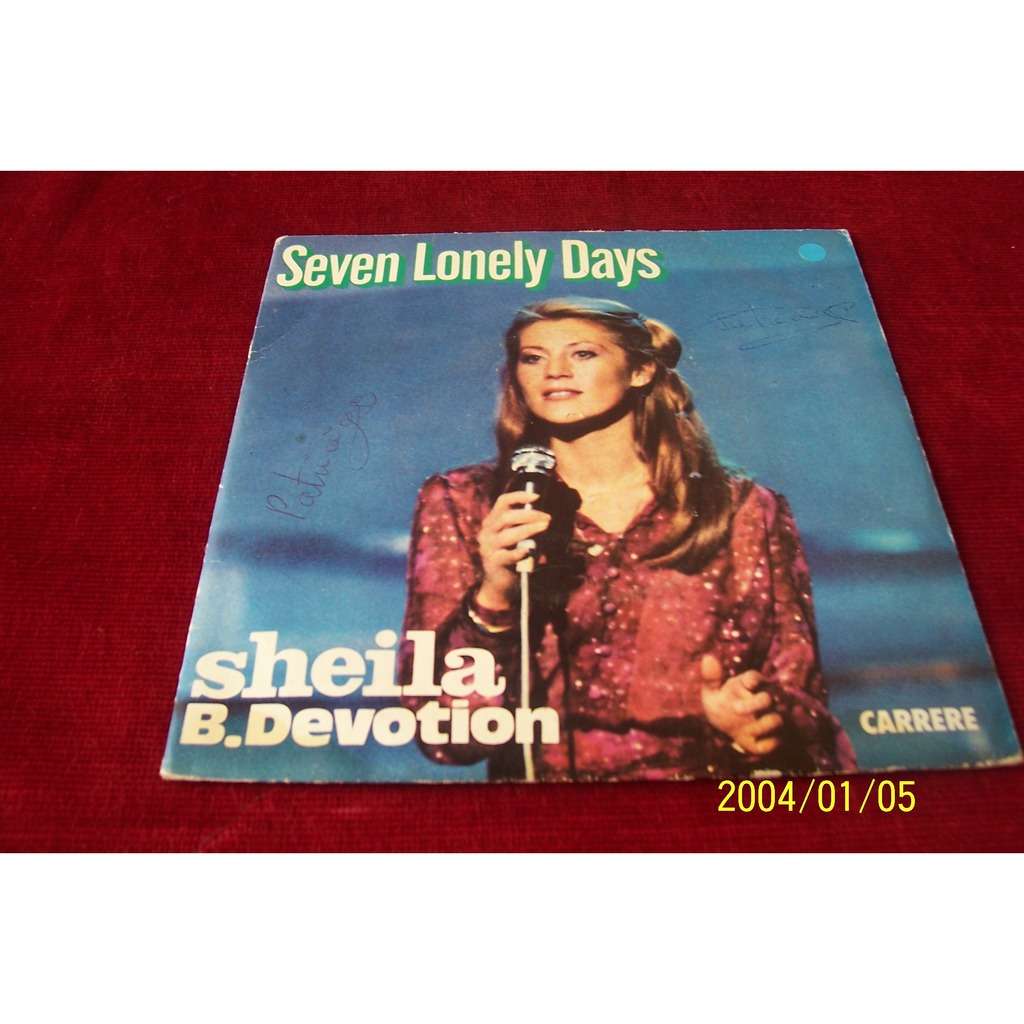 Seven lonely days / sheila come back de Sheila B. Devotion, SP chez