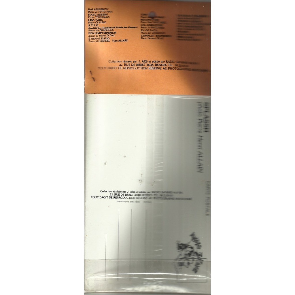  kalashnikov marc seberg daho prima linea  -  16 cartes posrales 