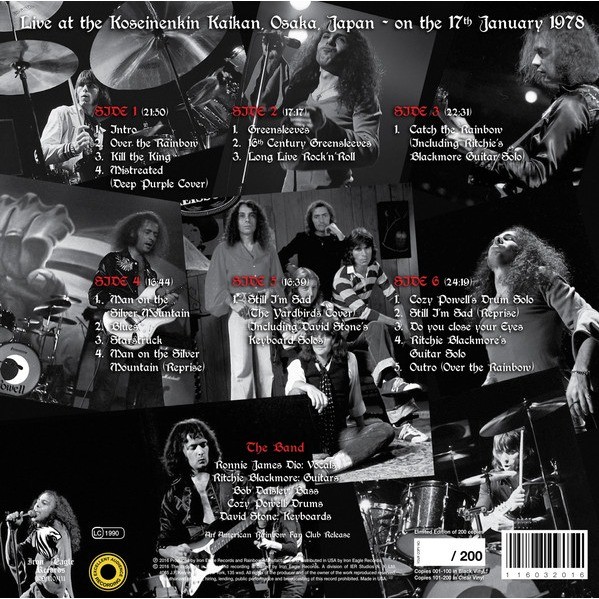 Live at the koseinenkin kaikan, osaka, japan on the 17th january