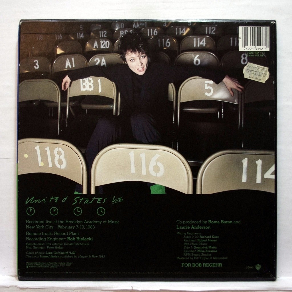 United states live by Laurie Anderson, LP Box set with elyseeclassic