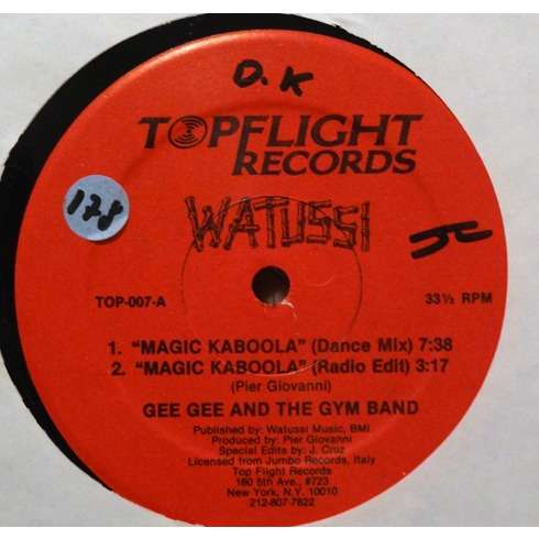 Magic kaboola de Gee Gee And The Gym Band, Maxi 33T chez raresoul