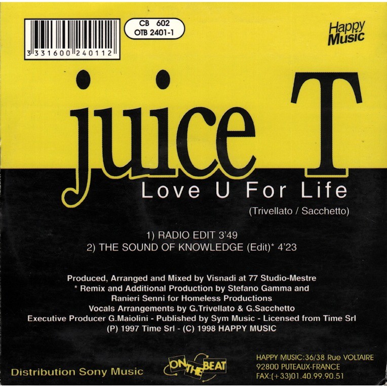 Love u for life de Juice T, CDS chez grigo Ref118251599