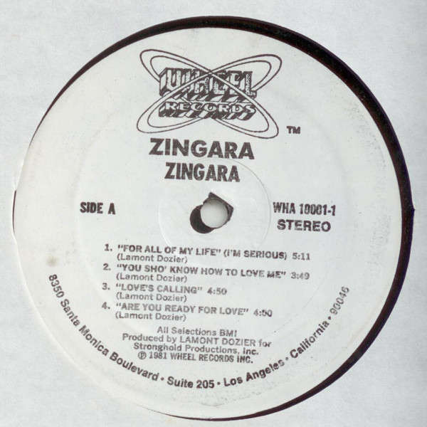  Zingara ( Prod LAMONT DOZIER ) 