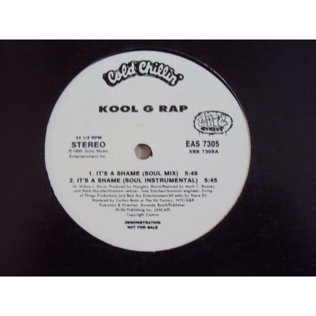 It's a shame promo copy by Kool G Rap, 12inch with maxibox - Ref