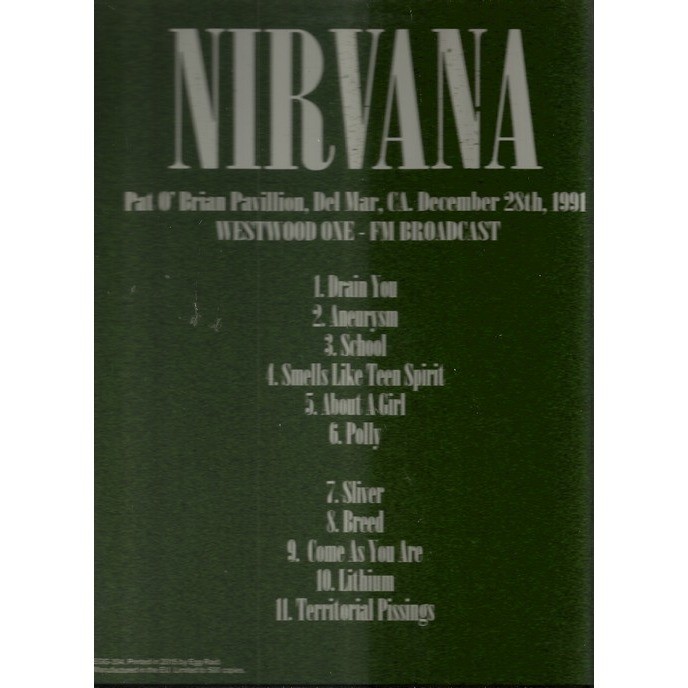  nirvana  -  pat o' brien pavillon del mar 1991 