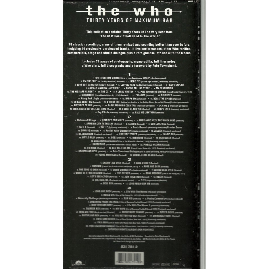  the who  -  thirty years of maximum r'n'b 