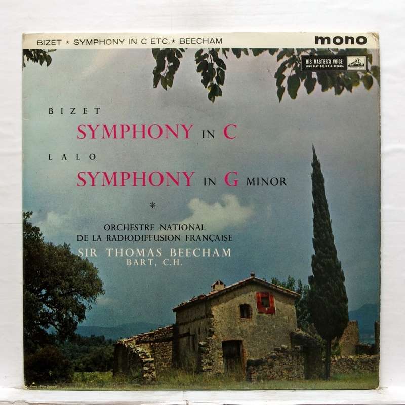 Bizet symphony in c / lalo symphony in g minor by Sir Thomas Beecham, LP with elyseeclassic