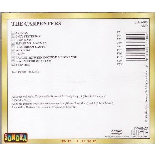 The Carpenters only yesterday