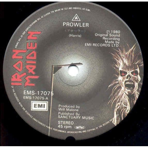 Prowler (japan original 1980 2-trk 7single unique insert ps) by Iron ...