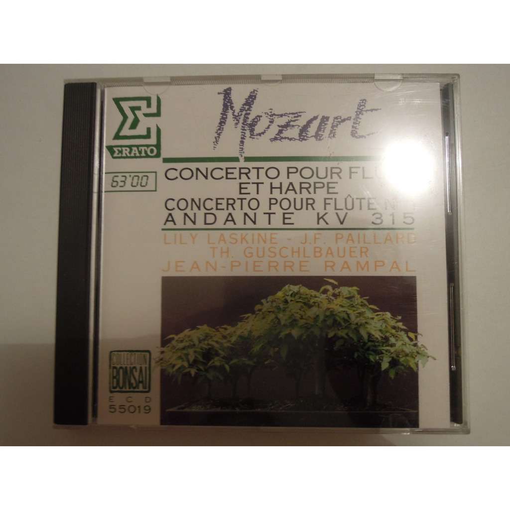 Mozart concerto pour flûte et harpe kv 299, n°1 andante kv 315 / 313