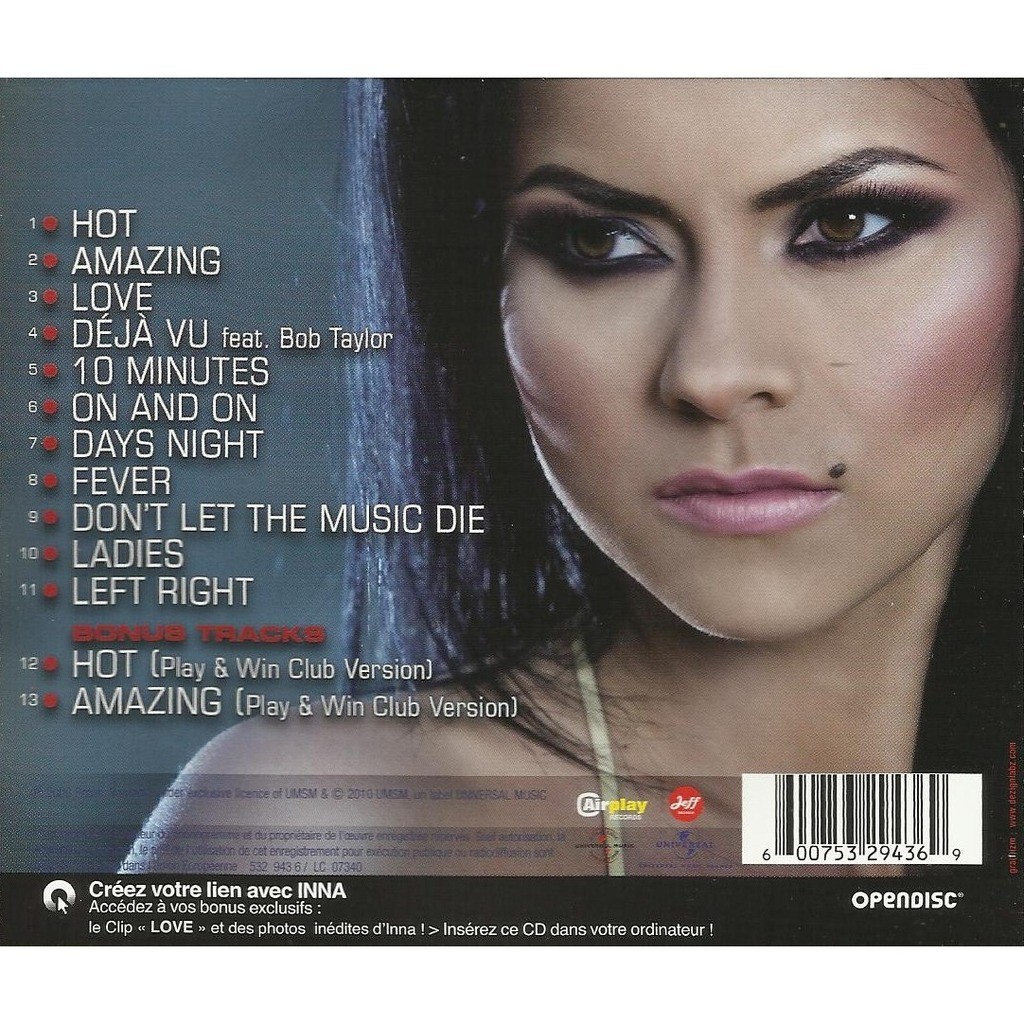 Инн хот. Inna CD. Inna hot обложка. Диск Inna hot. Inna компакт диски мп3.