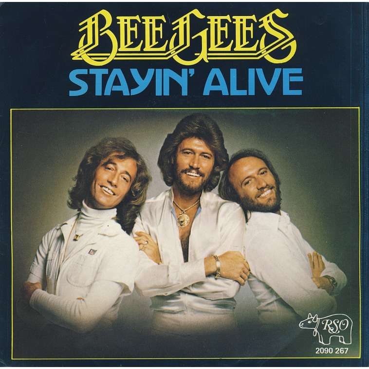 Stayin' alive by Bee Gees, 7inch x 1 with vinylflava - Ref:118397193