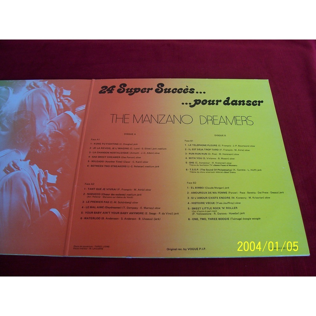 24 Super Succes Pour Danser By Pour Danser 24 Succes The Manzano Dreamers Lp X 2 With Oemie Ref