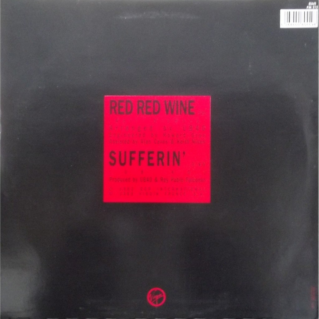 Red red wine by Ub40, 12inch with vinyl59 Ref118477117