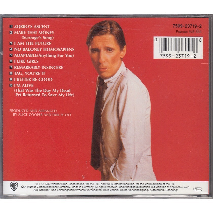 Zipper catches skin by Alice Cooper, CD with collector89 Ref114426366